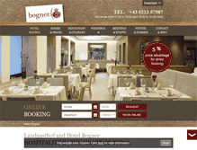 Tablet Screenshot of hotel-bogner.at